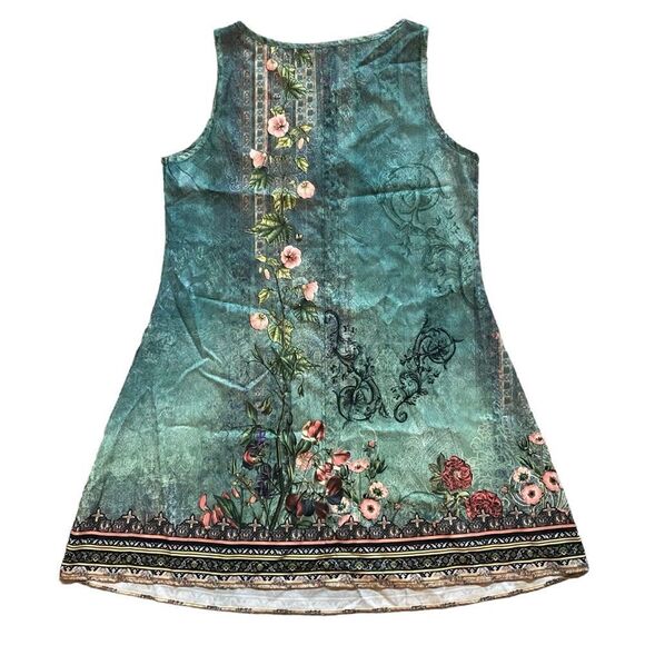 Sleeveless Floral Summer Dress Size Medium - Picture 2 of 6